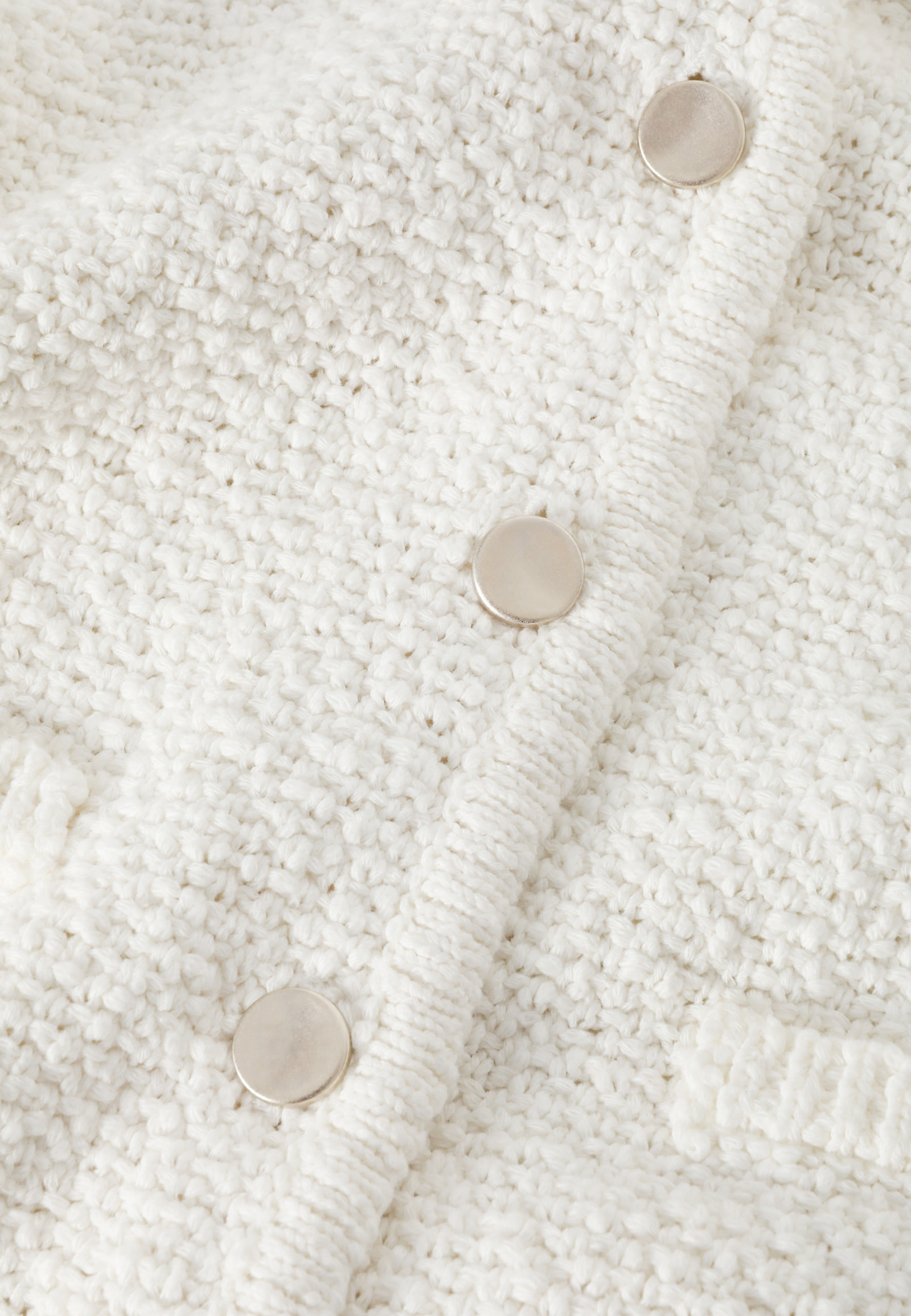 CARDIGAN DIN BUMBAC, CU CROIALĂ TIP CHANEL — SUZY CARDIGAN DIN BUMBAC, CU CROIALĂ TIP CHANEL — SUZY ECRU 105782