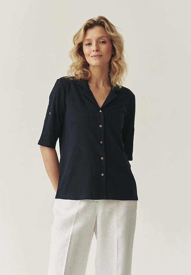 COTTON SHIRT -TETINI COTTON SHIRT -TETINI GRANATOWY 2