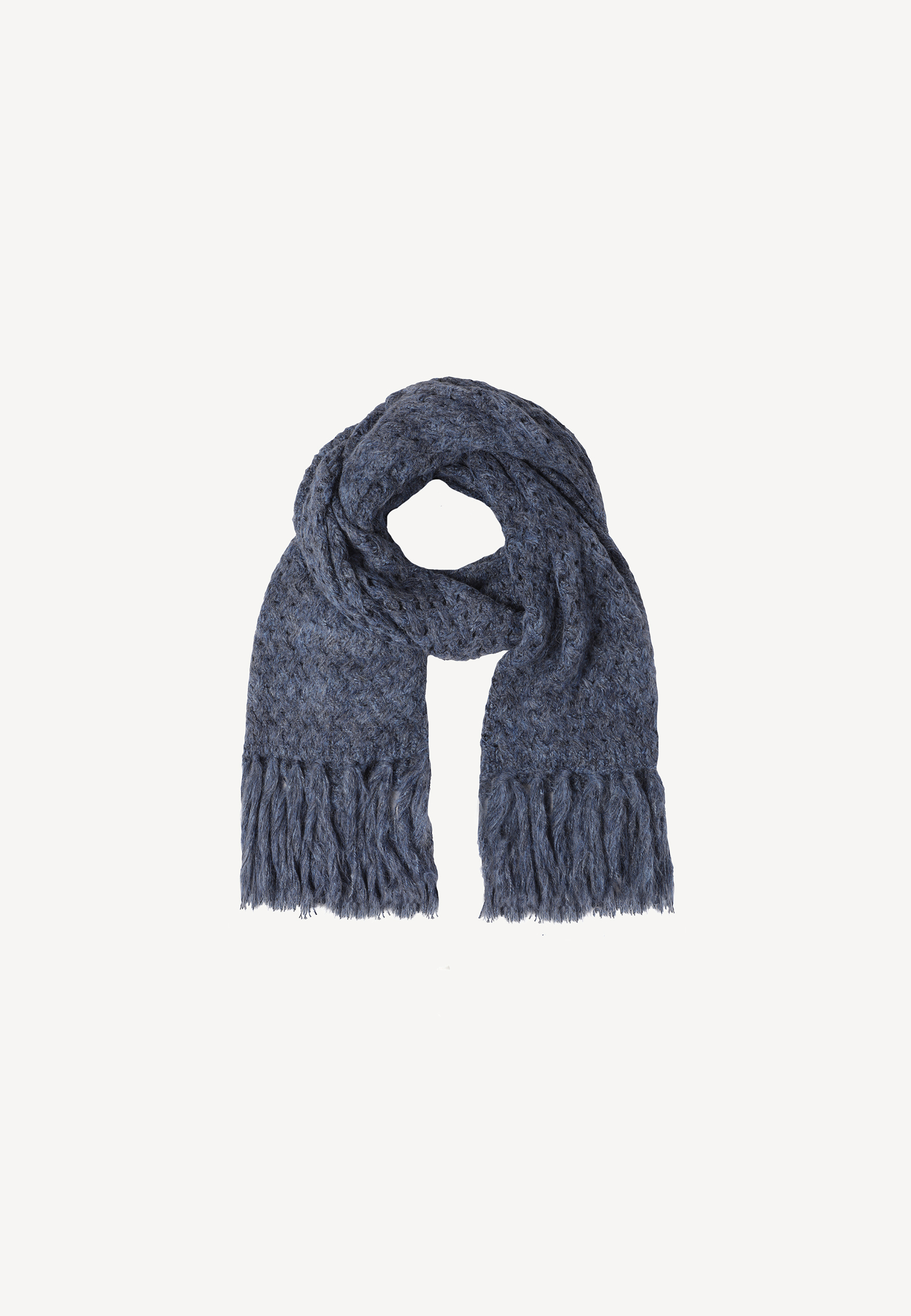 dámsky pletený šál NORI 1 NÁMORNÍCKA MODRÁ 2