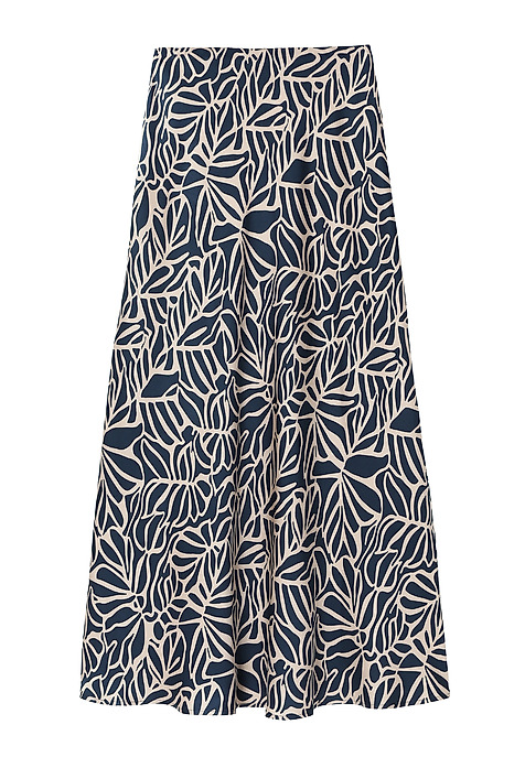 LONG LADIES’ SATIN SKIRT - SATINOLA MULTICOLOR 2
