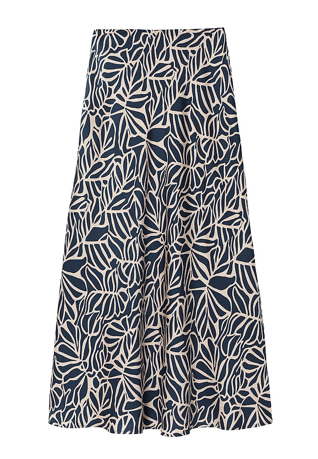 LONG LADIES’ SATIN SKIRT - SATINOLA LONG LADIES’ SATIN SKIRT - SATINOLA MULTIKOLOR 4