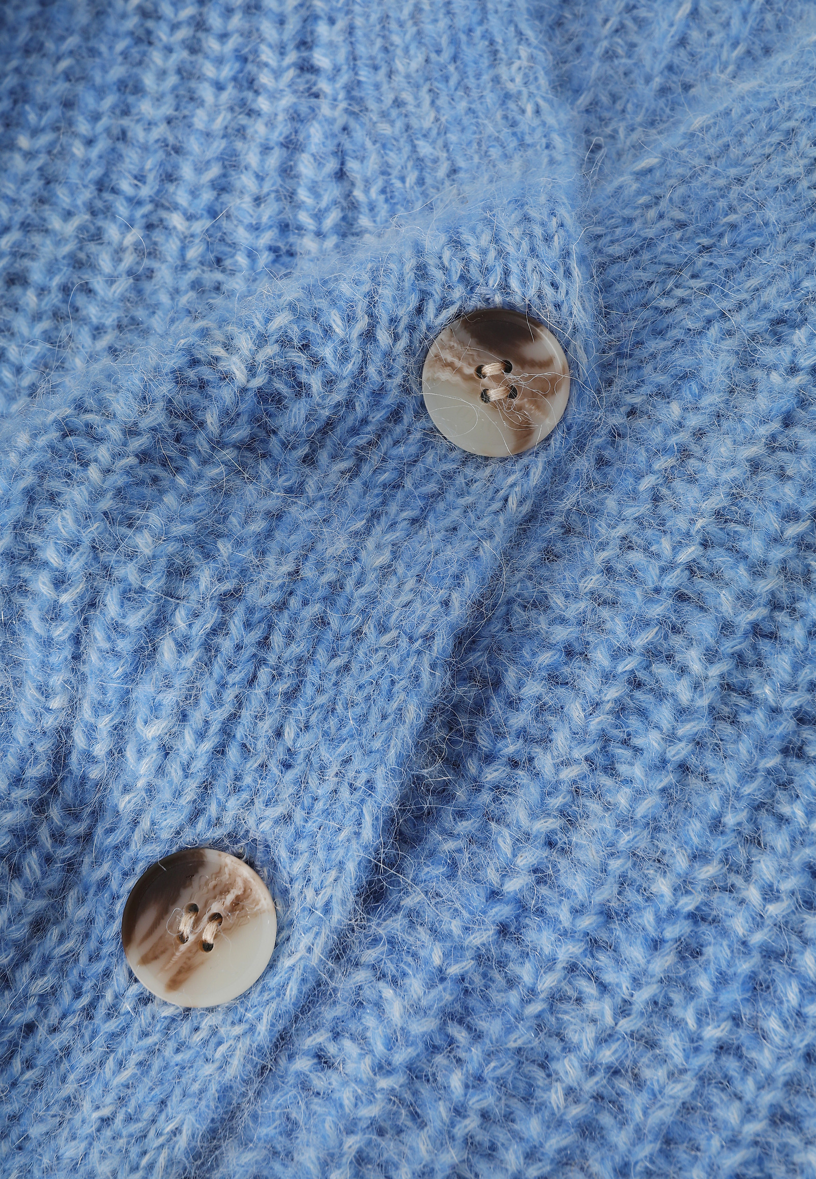 WOOL AND ALPACA CARDIGAN - ADISON WOOL AND ALPACA CARDIGAN - ADISON BLUE 113754