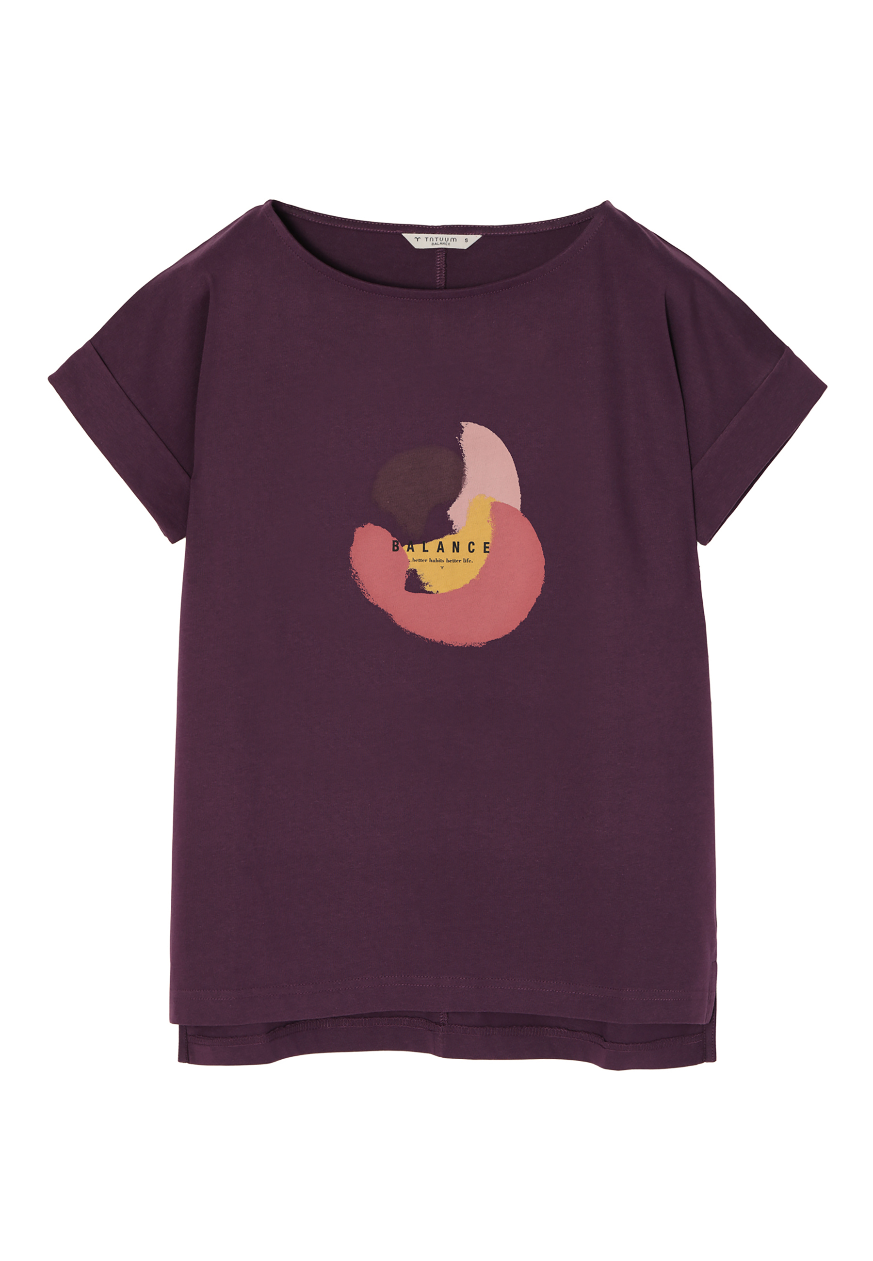 T-SHIRT DAMSKI Z BAWEŁNY ORGANICZNEJ MAKI 1