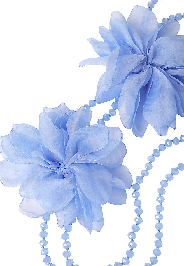 WOVEN FLOWER PENDANT — FLOWINA 2 WOVEN FLOWER PENDANT — FLOWINA 2 NIEBIESKI 3