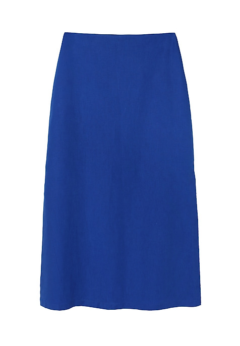 LADIES’ BREATHABLE MIDI SKIRT WITH SLITS ON THE SIDES - SENO BLUE 2
