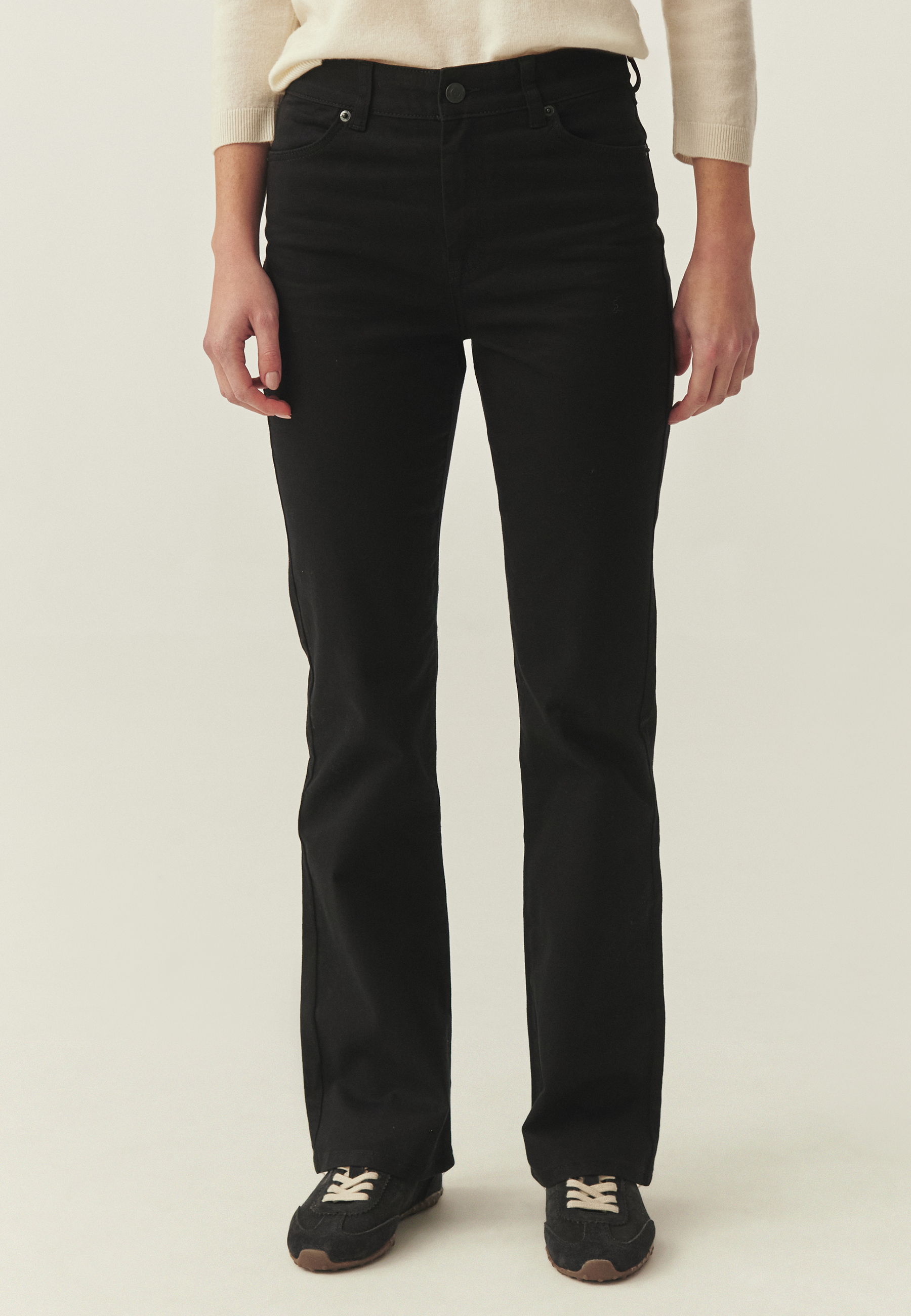 DENIMOWE SPODNIE FLARE - RIFONO 1 CZARNY 2