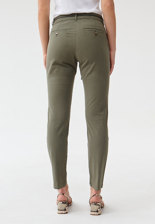 LADIES' CHINO TROUSERS HINO LADIES' CHINO TROUSERS HINO KHAKI 3