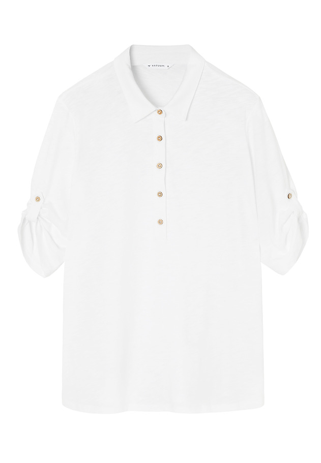 COTTON BLOUSE - FENIKA COTTON BLOUSE - FENIKA BIAŁY 5