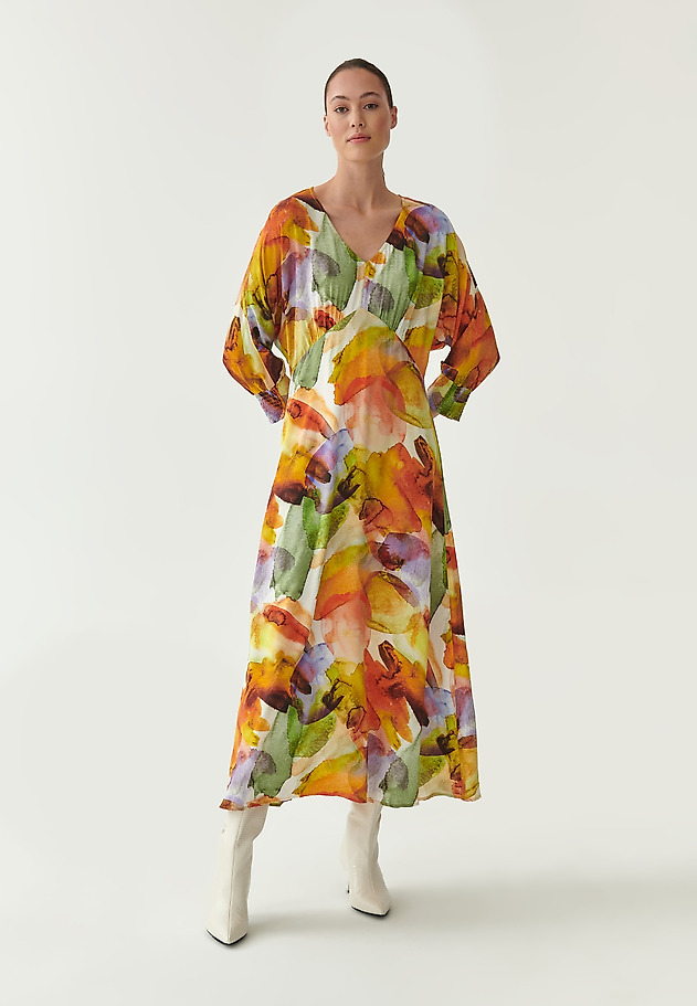 LADIES' MAXI DRESS WITH PRINT KORA LADIES' MAXI DRESS WITH PRINT KORA MULTIKOLOR 1