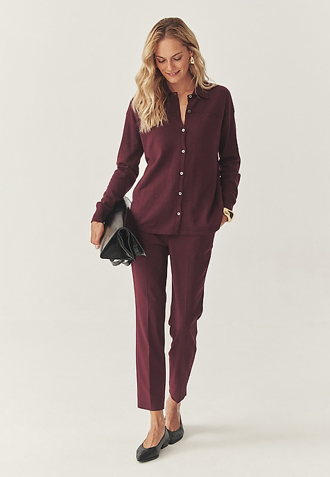 GARNITUROWE SPODNIE Z KANTEM - KOLIA 1 CZERWONY 2