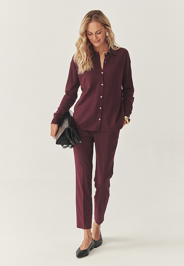 SUIT TROUSERS WITH CREASES - KOLIA 1 SUIT TROUSERS WITH CREASES - KOLIA 1 RED 1
