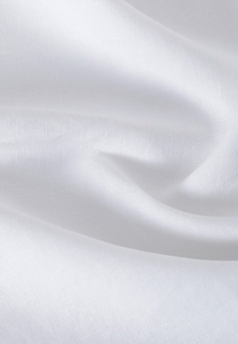 LADIES' SHORT SLEEVE LINEN BLOUSE OMA WHITE 2