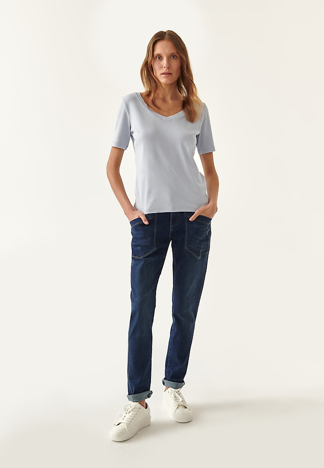 ŽENSKE JEANS HLAČE IZ DŽINSA KALMARA ŽENSKE JEANS HLAČE IZ DŽINSA KALMARA MODRA 1