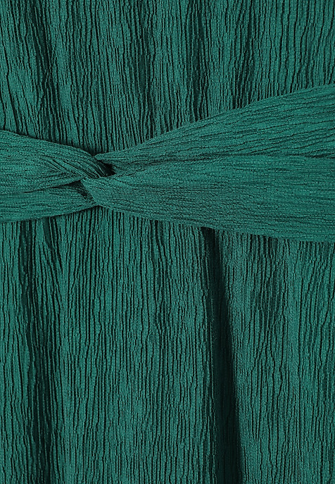 LYOCELL CREPE MIDI DRESS - GIORGIA GREEN 2