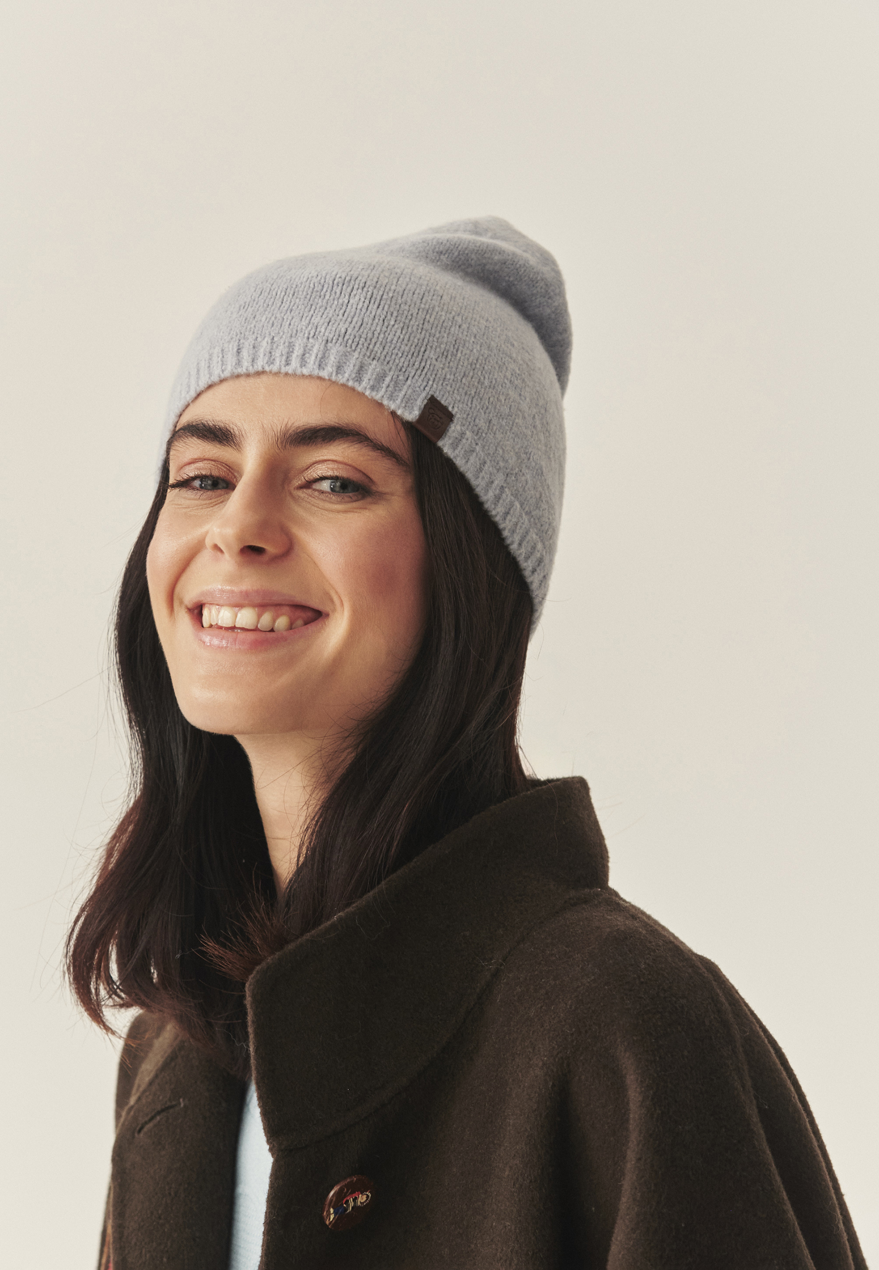 KLASYCZNA CZAPKA Z DOMIESZKĄ WEŁNY - SNUGI 2 NIEBIESKI 2