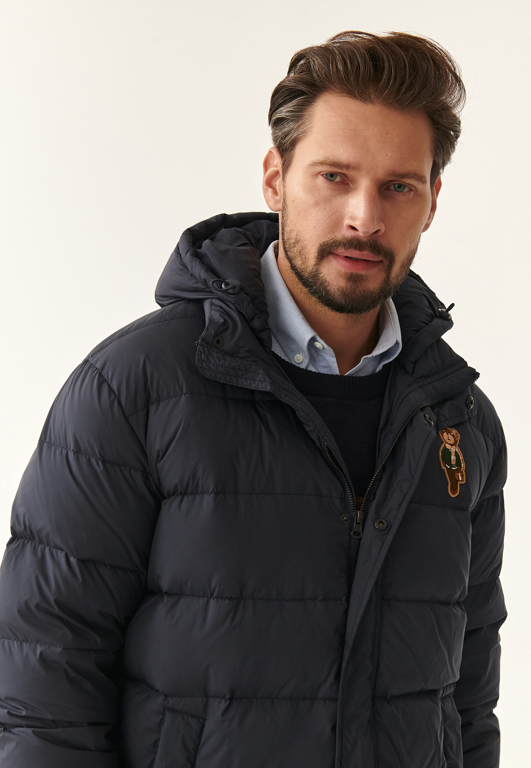 PUCHOWA KURTKA MĘSKA WATT GRANATOWY 2