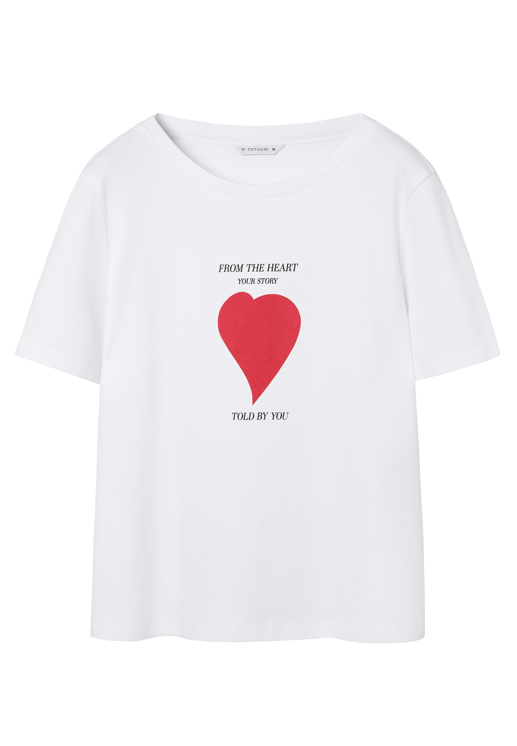 BAWEŁNIANY T-SHIRT Z NADRUKIEM I SEKRETNĄ WSZYWKĄ - AJMIRJA 2