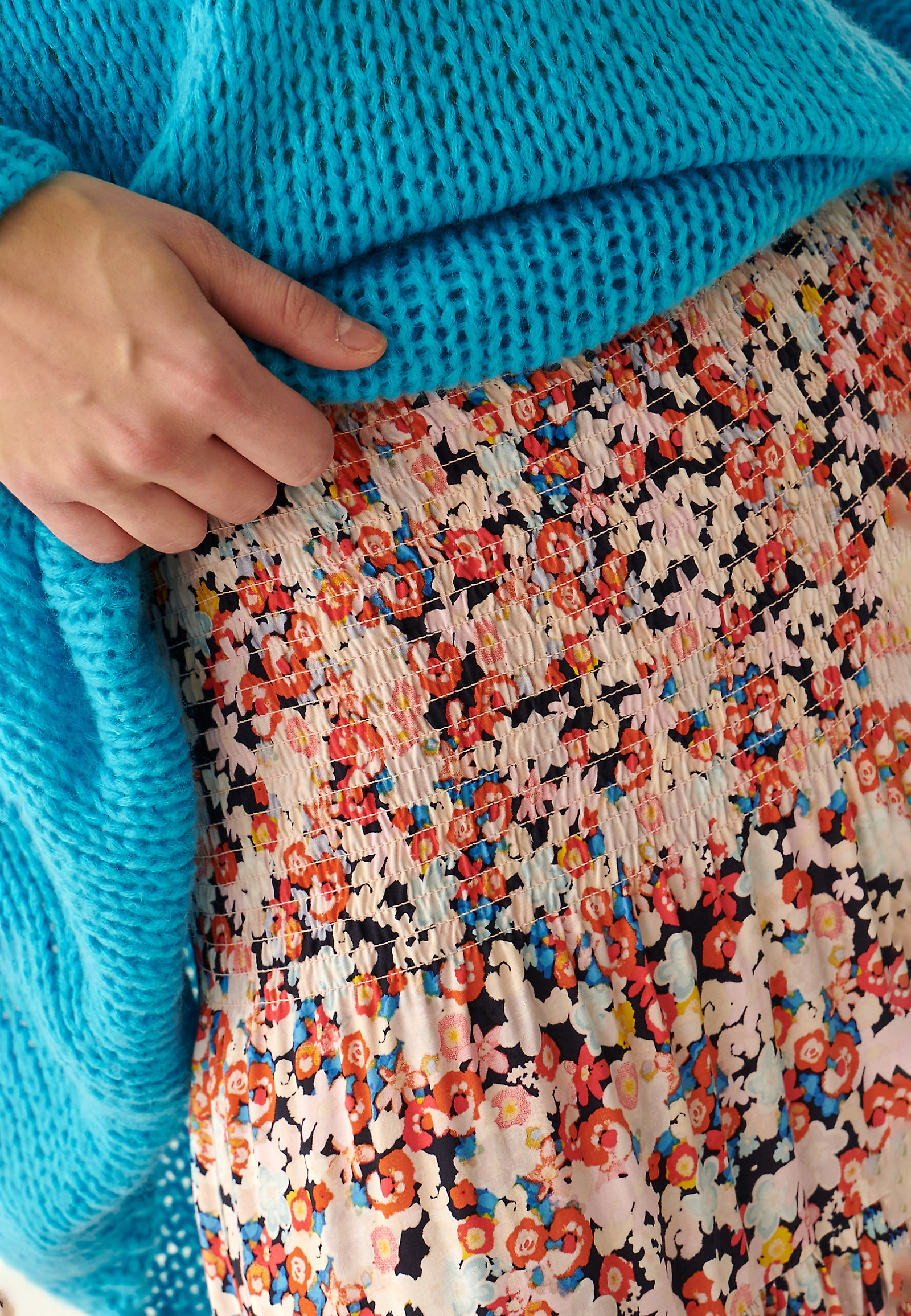 SPÓDNICA MAXI W KWIATOWY PRINT EFIA SPÓDNICA MAXI W KWIATOWY PRINT EFIA MULTIKOLOR 86452