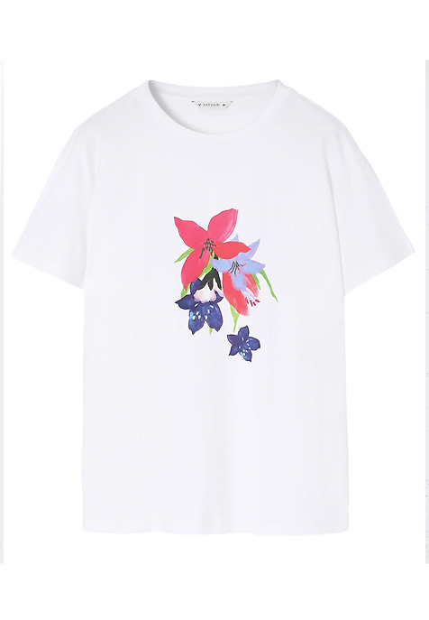 TRICOU DIN BUMBAC - MALATI 2 ALB 2