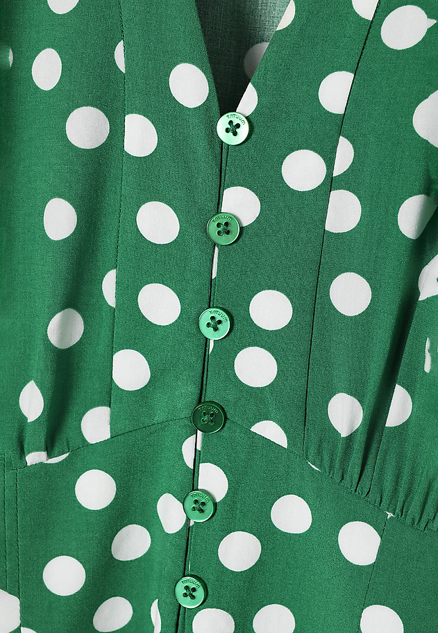VISCOSE POLKA DOTS DRESS - NAELA VISCOSE POLKA DOTS DRESS - NAELA MULTIKOLOR 9