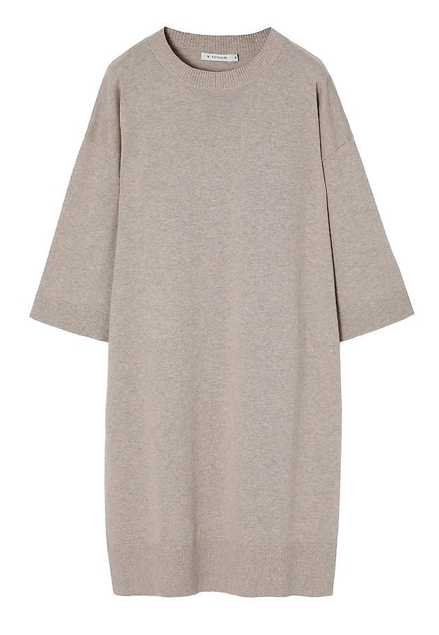 WIDE-SLEEVED DRESS MADE OF COTTON YARN — GLEN WIDE-SLEEVED DRESS MADE OF COTTON YARN — GLEN BEŻOWY 7