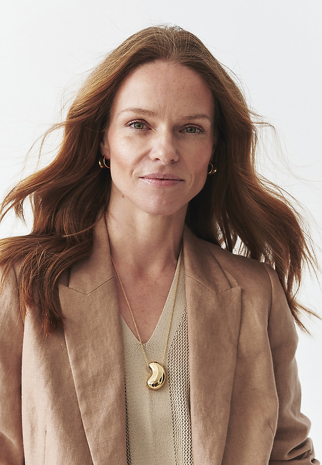 LINEN CAMEL BLAZER - LAMIA 3 LINEN CAMEL BLAZER - LAMIA 3 BEŻOWY 5
