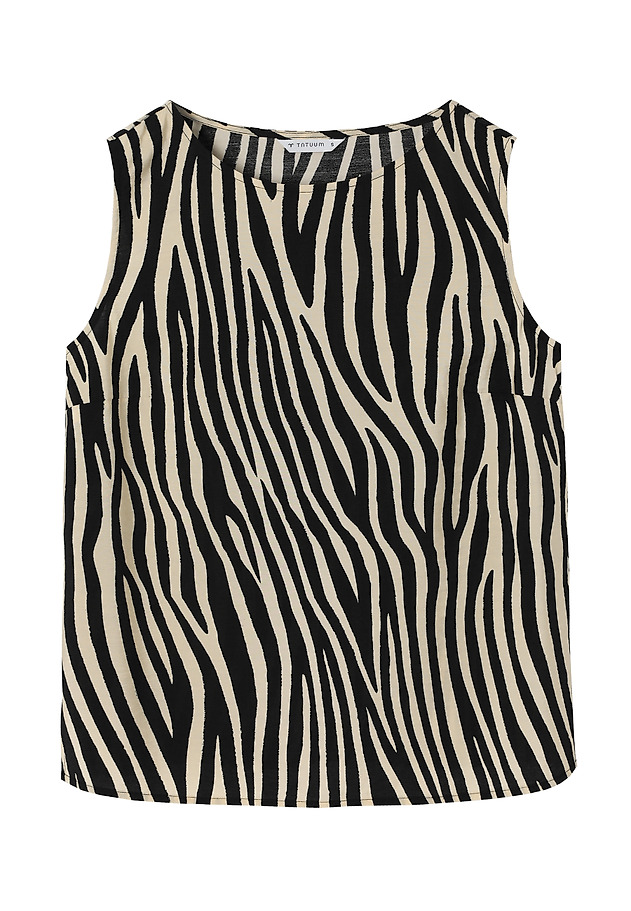 PATTERNED BLOUSE WITH VISCOSE - ASANTI 2 PATTERNED BLOUSE WITH VISCOSE - ASANTI 2 CZARNY 5