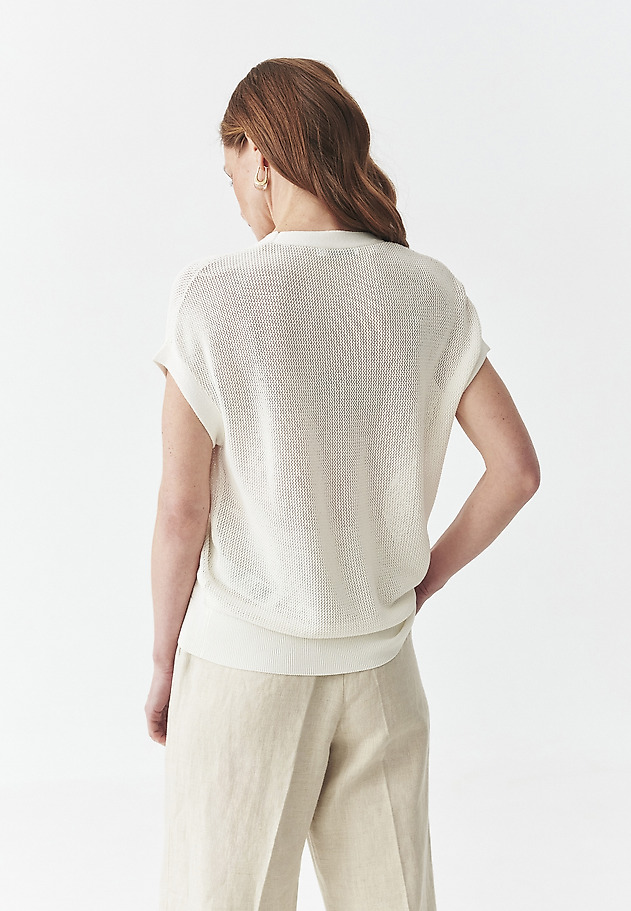 KNITTED BLOUSE WITH VISCOSE - TALA KNITTED BLOUSE WITH VISCOSE - TALA ECRU 3