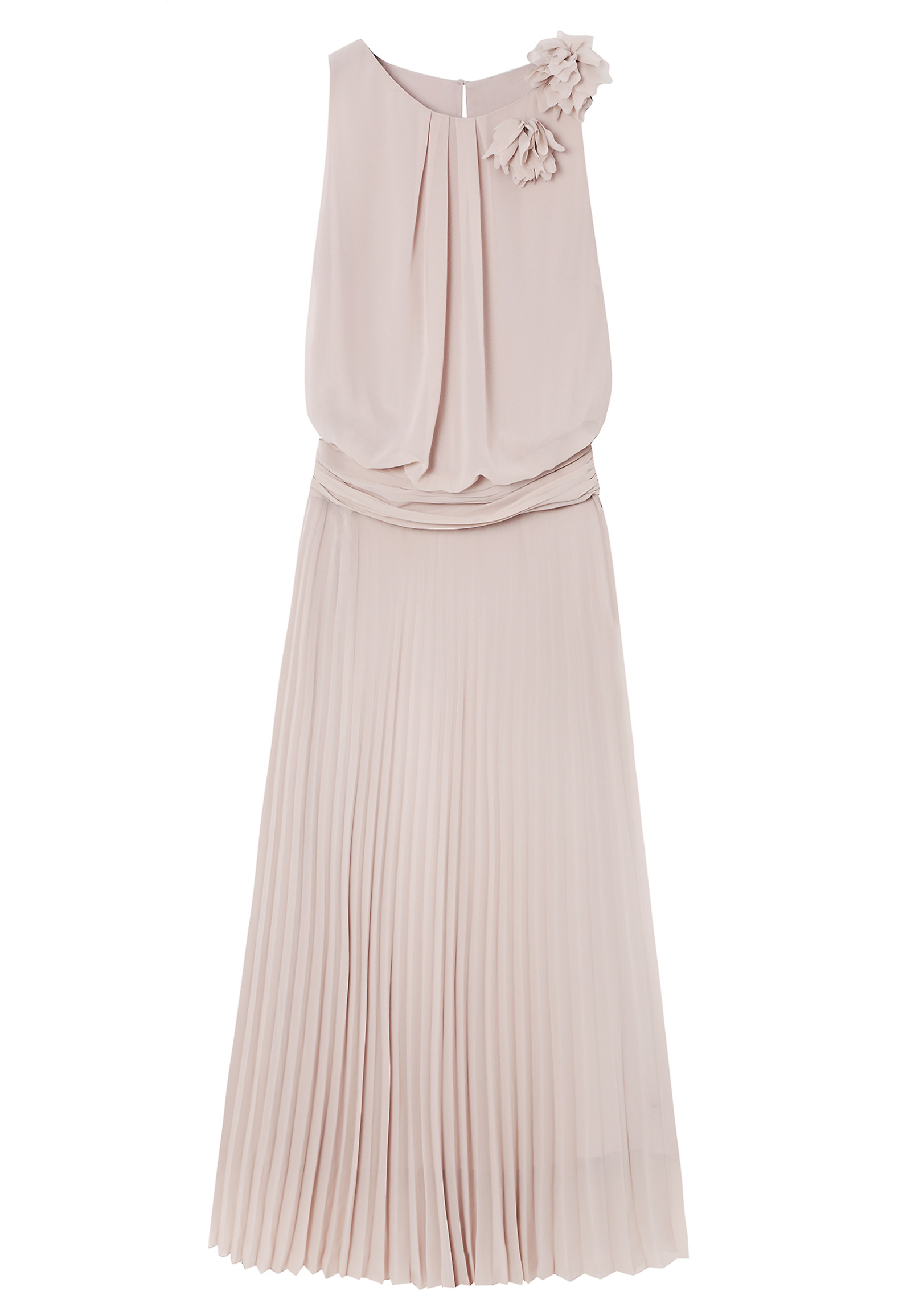 PLISOWANA SUKIENKA MAXI — ROZANI PLISOWANA SUKIENKA MAXI — ROZANI BEŻOWY 105318