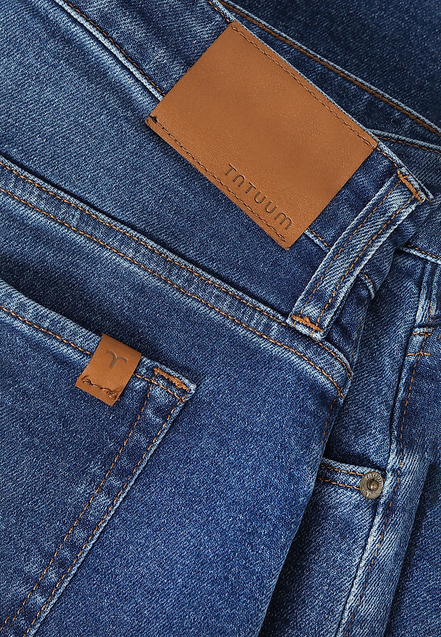 DENIM STRAIGHT LEG TROUSERS — TILLY DENIM STRAIGHT LEG TROUSERS — TILLY NIEBIESKI 7