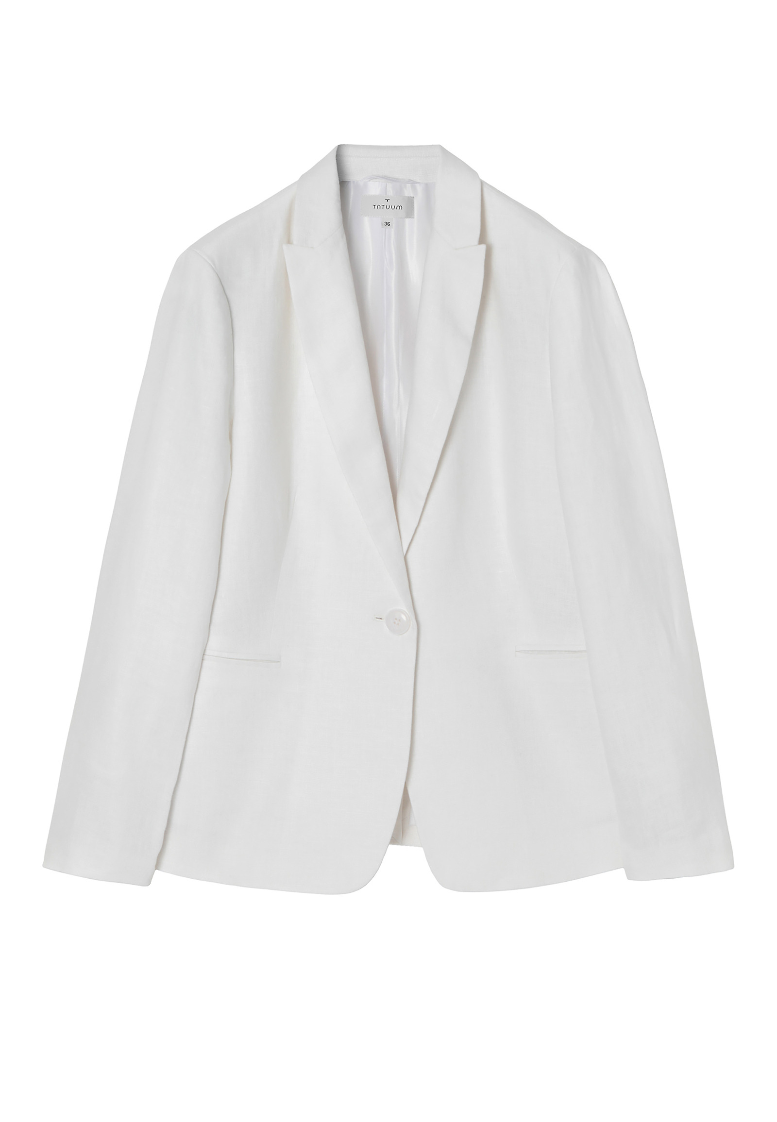 LADIES' LINEN BLAZER KAREMALIA 1 LADIES' LINEN BLAZER KAREMALIA 1 WHITE 87604