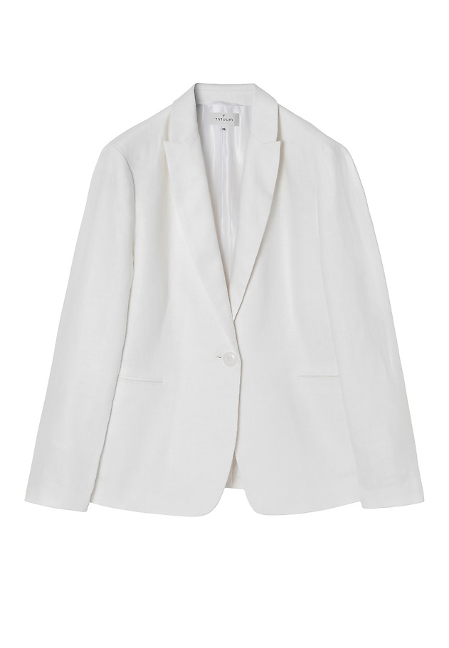 LADIES' LINEN BLAZER KAREMALIA 1 LADIES' LINEN BLAZER KAREMALIA 1 WHITE 5