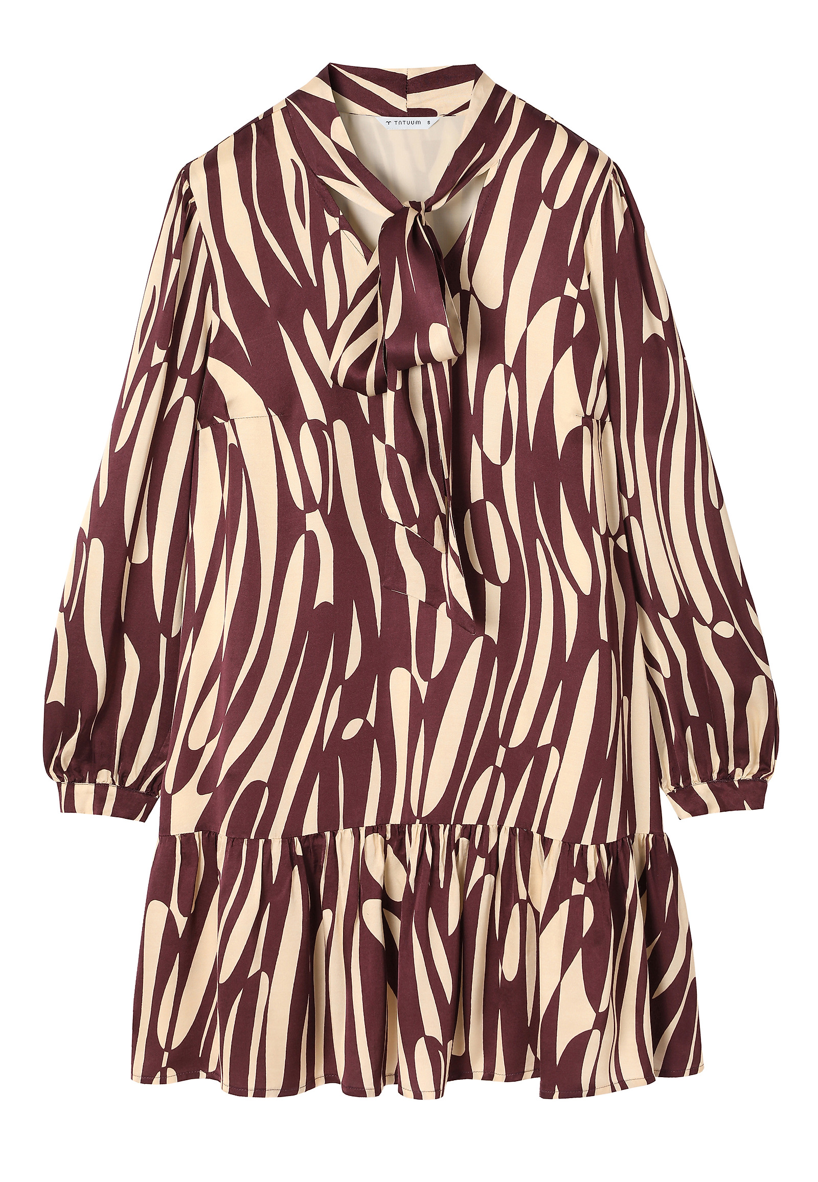 PATTERNED VISCOSE DRESS - TAMIE PATTERNED VISCOSE DRESS - TAMIE RED 116249