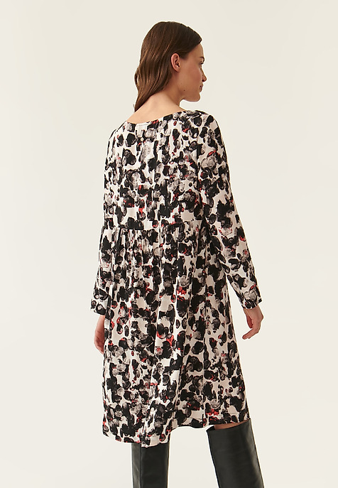 KRÁTKÉ ŠATY S AKVARELOVÝM POTISKEM MIRI VÍCEBAREVNÝ 2