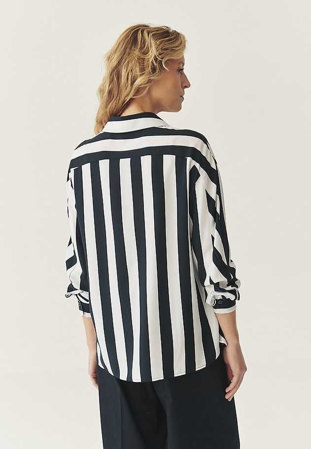 STRIPED VISCOSE SHIRT - HANAMI STRIPED VISCOSE SHIRT - HANAMI MULTIKOLOR 3