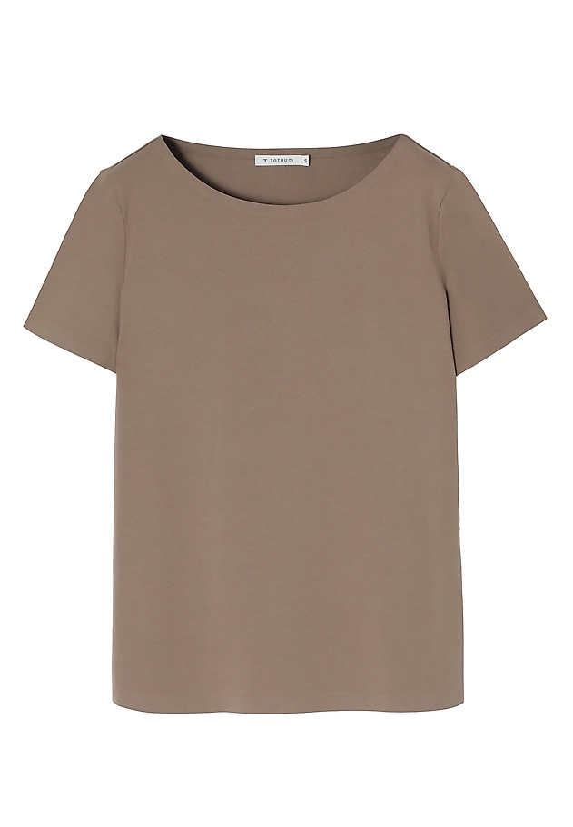 CLASSIC SHORT SLEEVE BLOUSE — MIKAJA CLASSIC SHORT SLEEVE BLOUSE — MIKAJA BEŻOWY 7