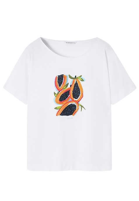 TRICOU DIN BUMBAC - LALI 2 ALB 2