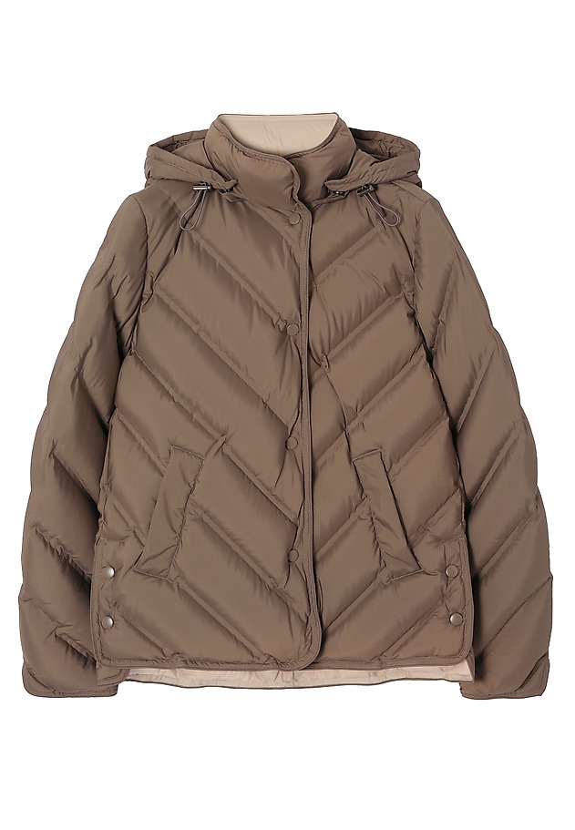 DOWN JACKET WITH STAND-UP COLLAR - MARANTINAKA DOWN JACKET WITH STAND-UP COLLAR - MARANTINAKA BEIGE 7
