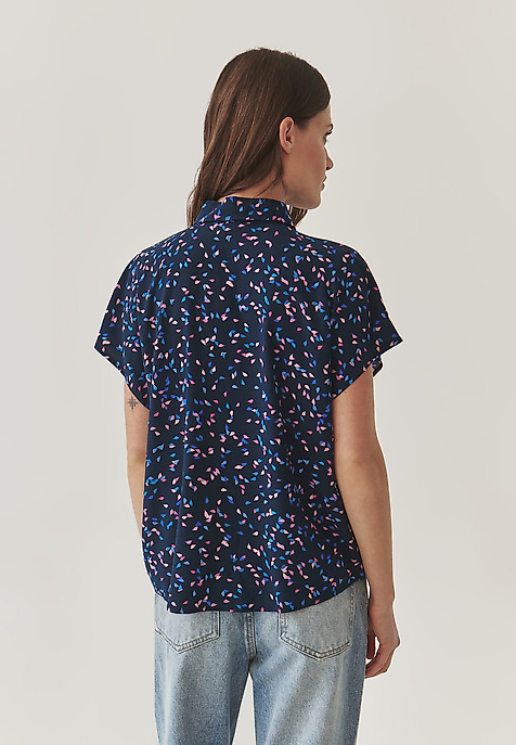 LADIES’ SLEEVELESS BLOUSE - KIMONA 1 MULTICOLOR 2