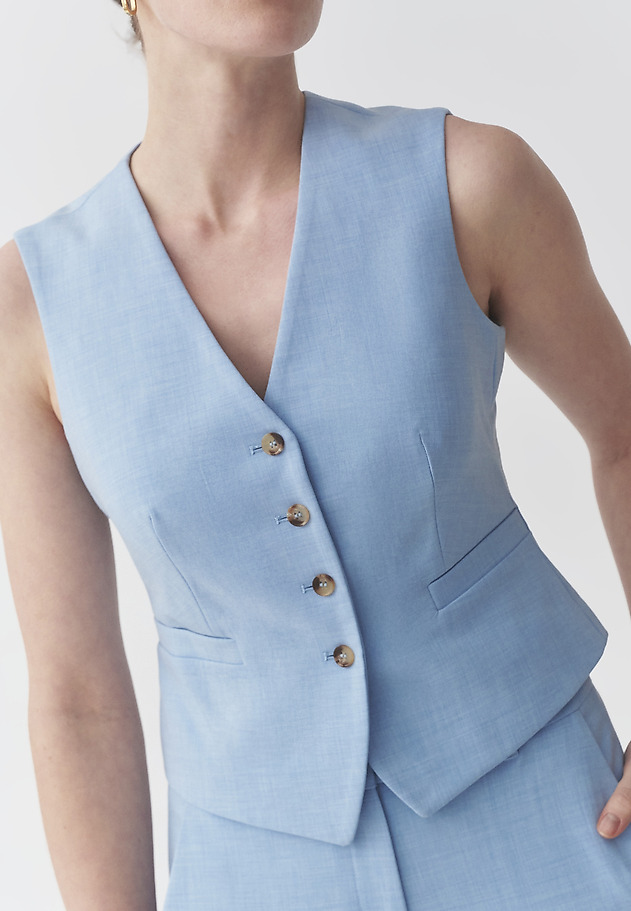 FITTED WAISTCOAT - RONITA 1 FITTED WAISTCOAT - RONITA 1 KÉK 5