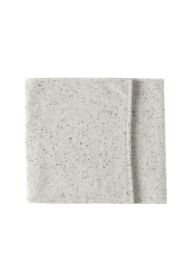 WOOL AND CASHMERE WRAP SCARF - ADERAW WOOL AND CASHMERE WRAP SCARF - ADERAW GREY 3