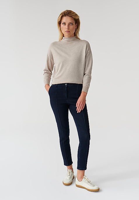 DÁMSKE DŽÍNSY S PREŠÍVANÝM OKRAJOM PIMINO DÁMSKE DŽÍNSY S PREŠÍVANÝM OKRAJOM PIMINO