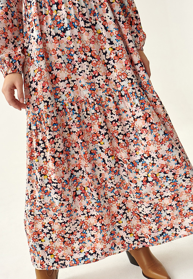 LADIES' FLORAL PRINTED MAXI DRESS SFORIA LADIES' FLORAL PRINTED MAXI DRESS SFORIA MULTICOLOR 5
