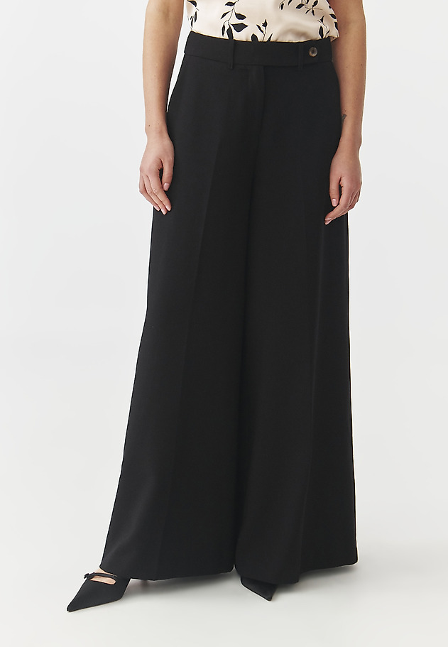 ELEGANT TROUSERS WITH A WIDE LEG — MANIKIMIA 1 ELEGANT TROUSERS WITH A WIDE LEG — MANIKIMIA 1 CZARNY 4