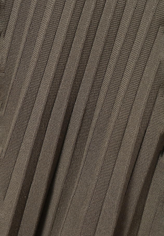 MAXI PLEATED DRESS WITH MOCK TURTLENECK AKSONI MAXI PLEATED DRESS WITH MOCK TURTLENECK AKSONI KHAKI 6