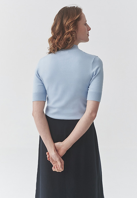 PASTEL POLYVISCOSE JUMPER - LU BLUE 2