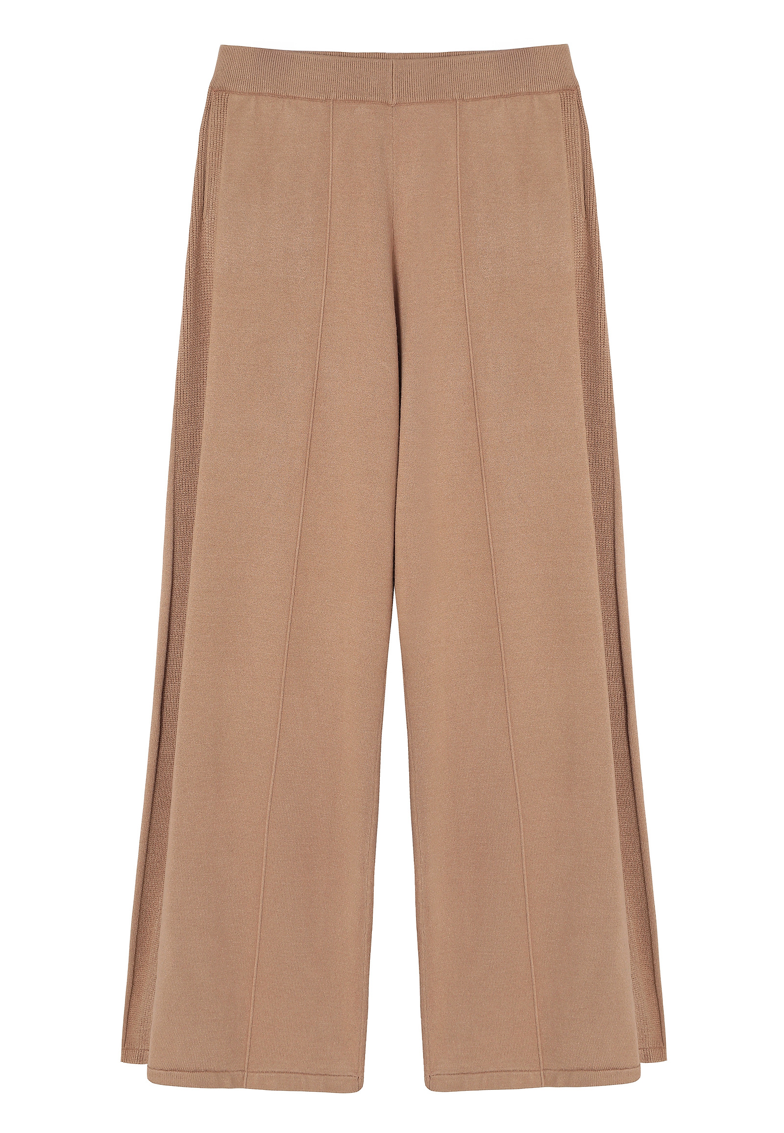 SZEROKIE SPODNIE Z WISKOZĄ - FLOKS SZEROKIE SPODNIE Z WISKOZĄ - FLOKS BEŻOWY 116367