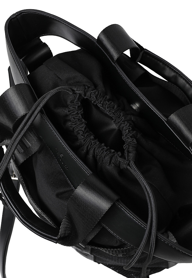 LADIES' BAG WITH MESH POCKETS— LEKSIKA LADIES' BAG WITH MESH POCKETS— LEKSIKA CZARNY 4