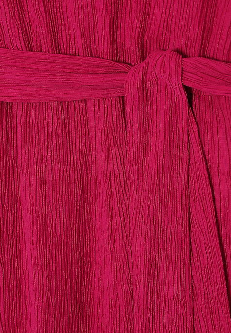 FUCHSIA WIDE-LEG JUMPSUIT — KOREKI 1 RED 2