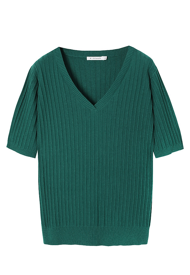RIBBED JUMPER IN AIRY YARN - SEWILLA RIBBED JUMPER IN AIRY YARN - SEWILLA GREEN 5